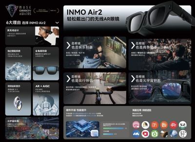 INMO影目科技完成近億元B輪融資，智能眼鏡賽道再掀熱潮